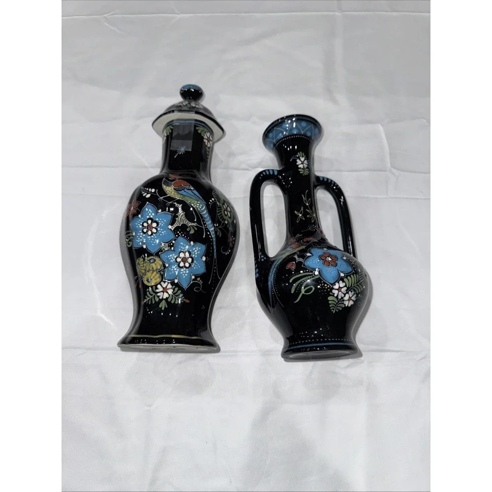 Bundle Royal Delft Holland De Porceleyne Fles Polychrome Hand Painted Vase